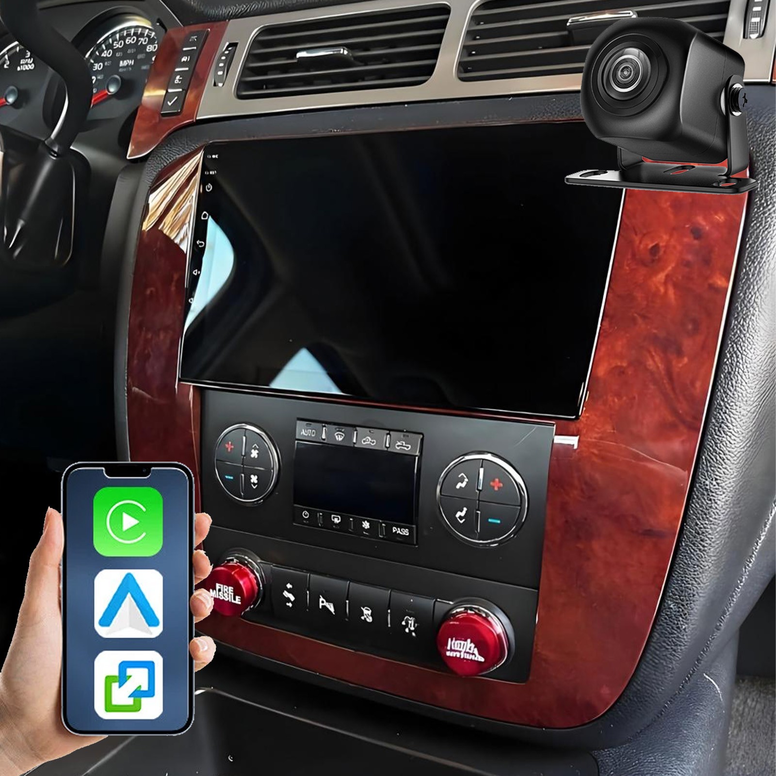 HeadUnit CarPlay Radio Stereo GPS For 2007-2013 GMC Yukon Chevy Tahoe Suburban HeadUnit CarPlay Radio Stereo GPS For 2007-2013 GMC Yukon Chevy Tahoe Suburban