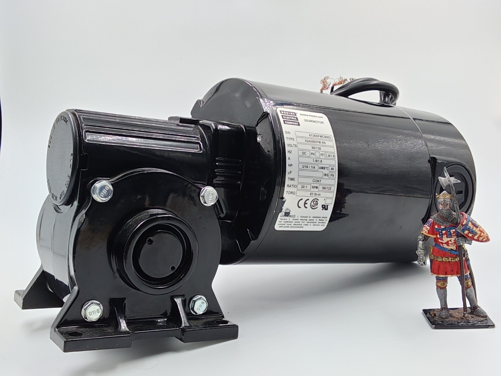 NEW NO BOX / Bodine Electric Right Angle Gear Motor 42A5BEPM-5N