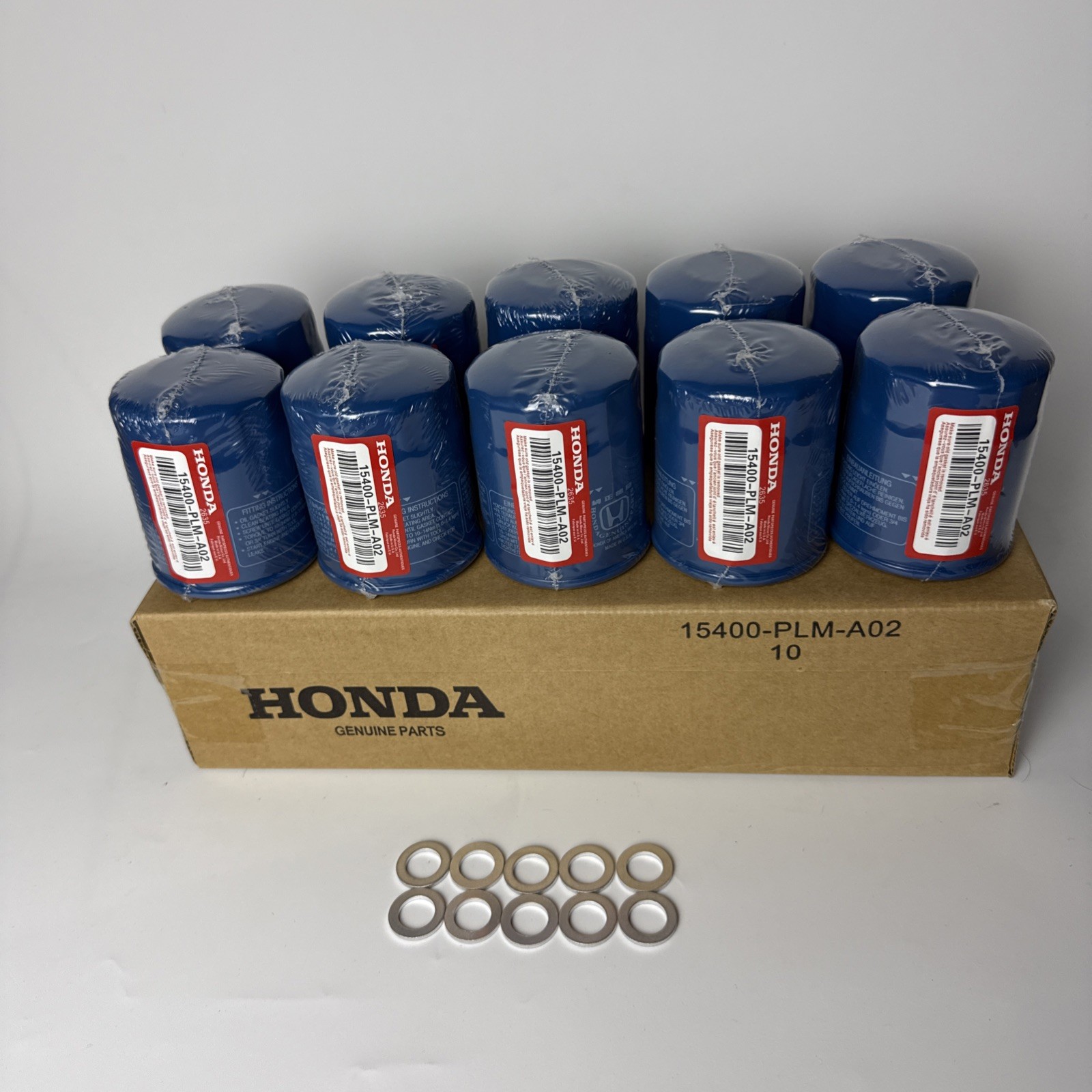 Genuine OEM Honda Acura Engine-Oil Filter 10pcs.  15400-PLM-A02 with gaskets