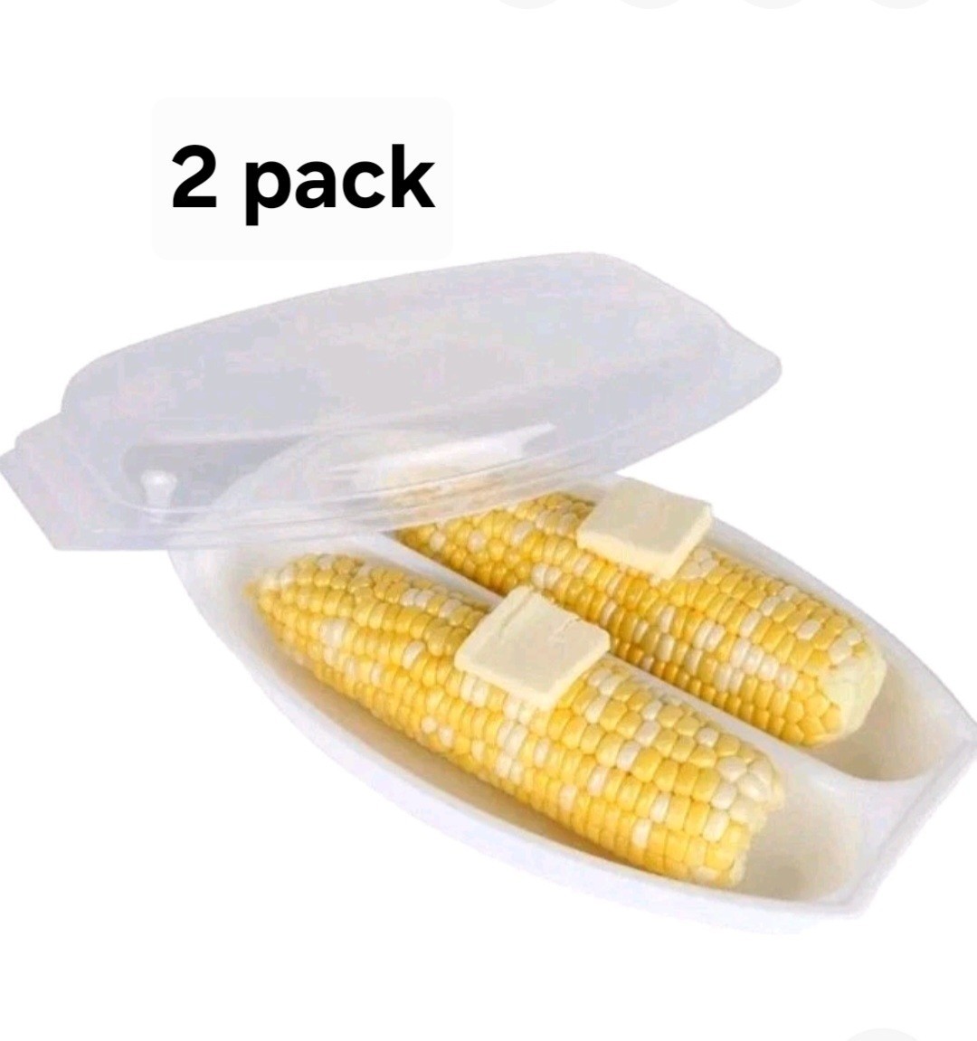 HomeX Microwavable Corn Steamer Containers, 2 Per Order HomeX Microwavable Corn Steamer Containers, 2 Per Order