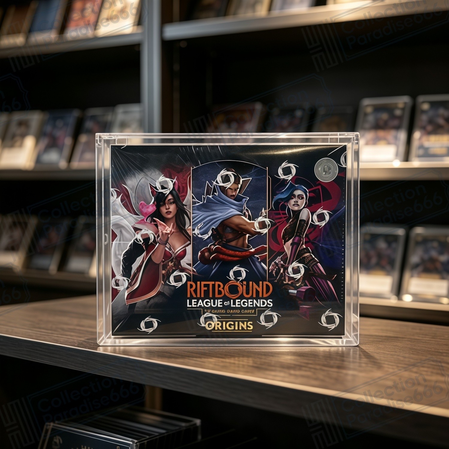 1PC Acrylic Magnetic Display Case for Riftbound League of Legends Booster Box