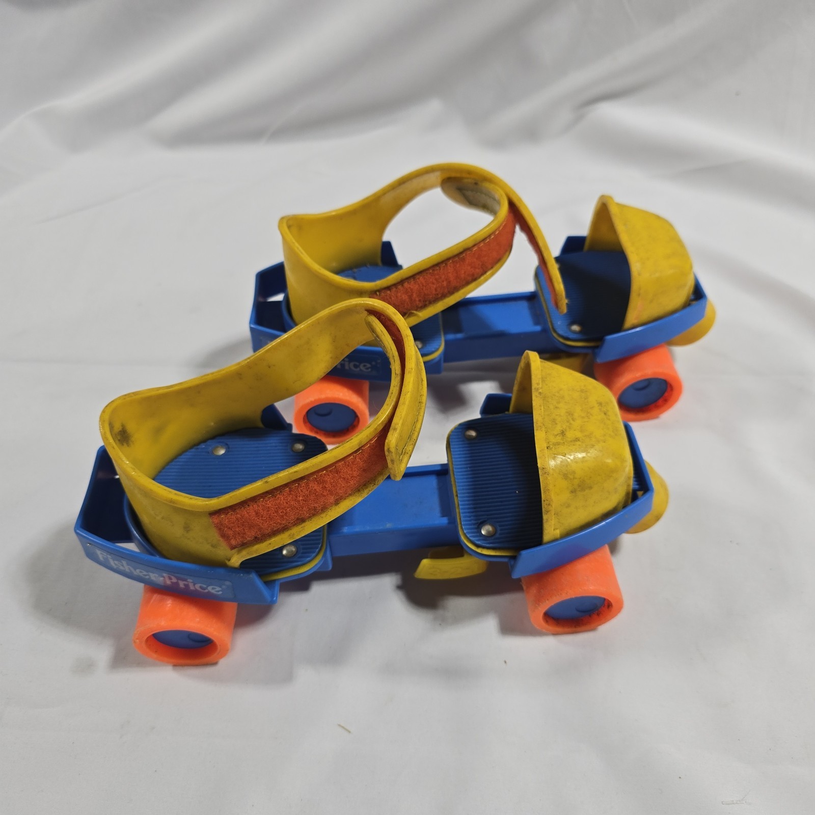 Vintage 1984 1989 Fisher Price 1-2-3 Grow With Me Roller Skates Adjustable Kids
