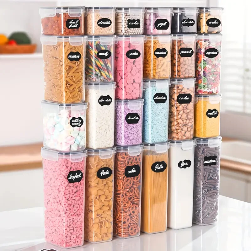 56 Piece Kitchen Food Container Set - Durable, Airtight, Leak-Proof BPA Free Set
