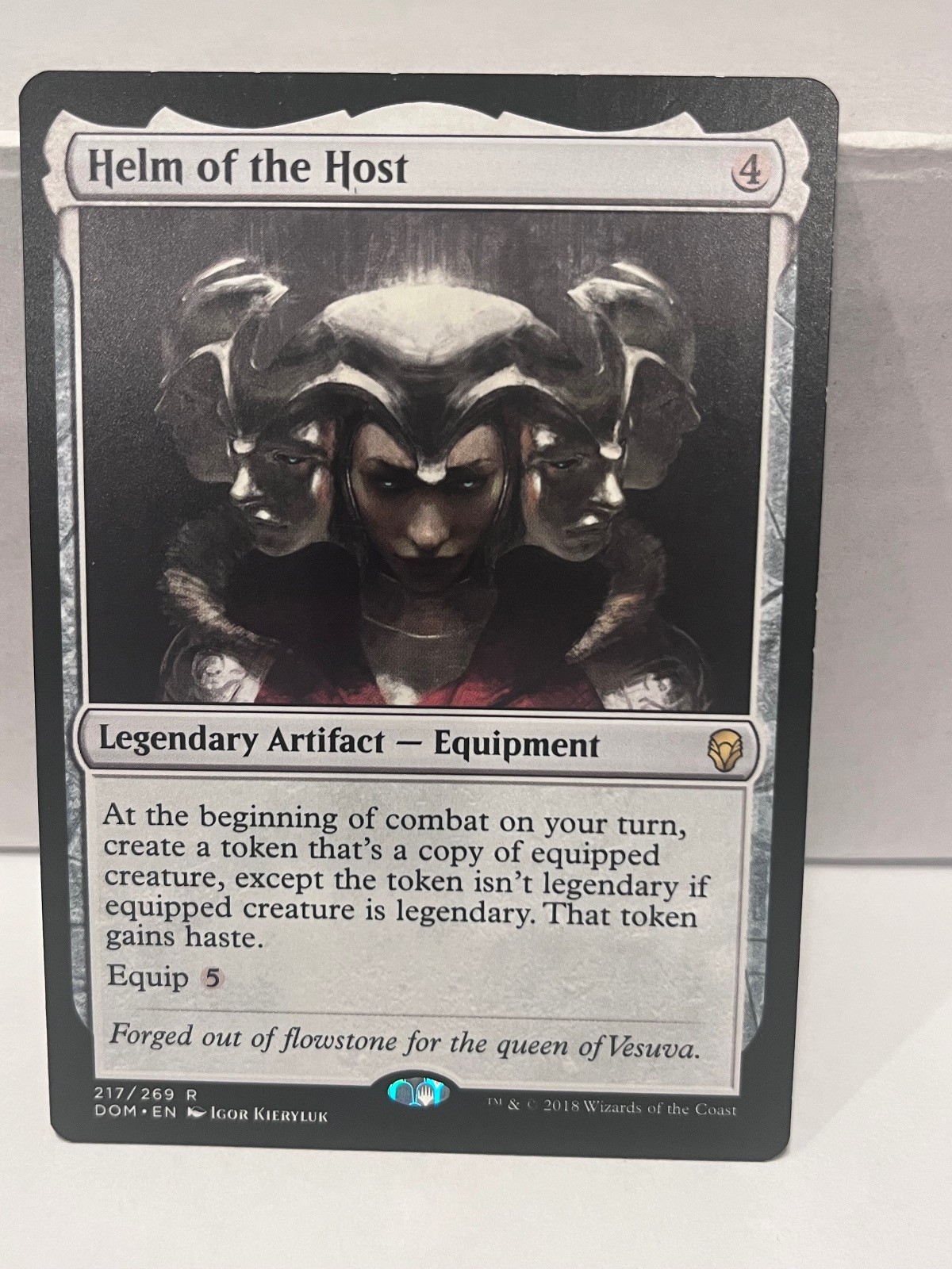 Helm of the Host 217 Rare Dominaria Magic: The Gathering Lightly Played Helm of the Host 217 Rare Dominaria Magic: The Gathering Lightly Played