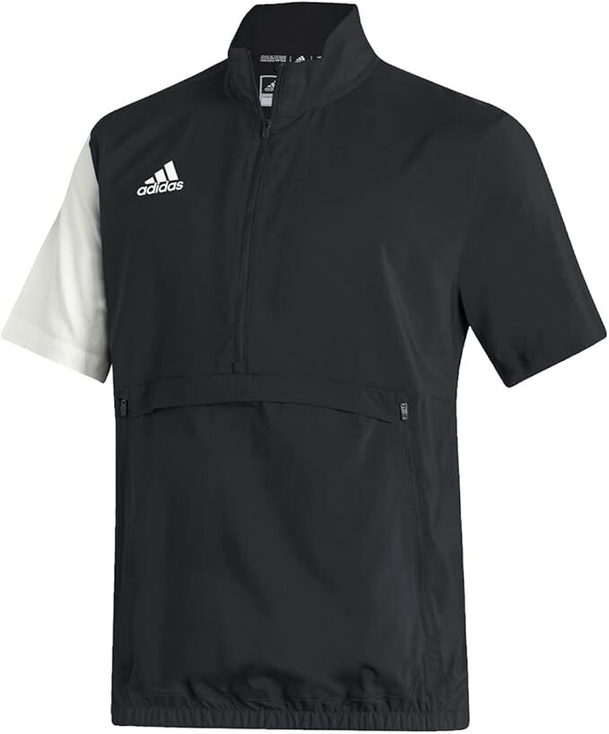 adidas Men\'s stadium woven 1/4 zip short sleeve golf pullovers - Multiple Colors