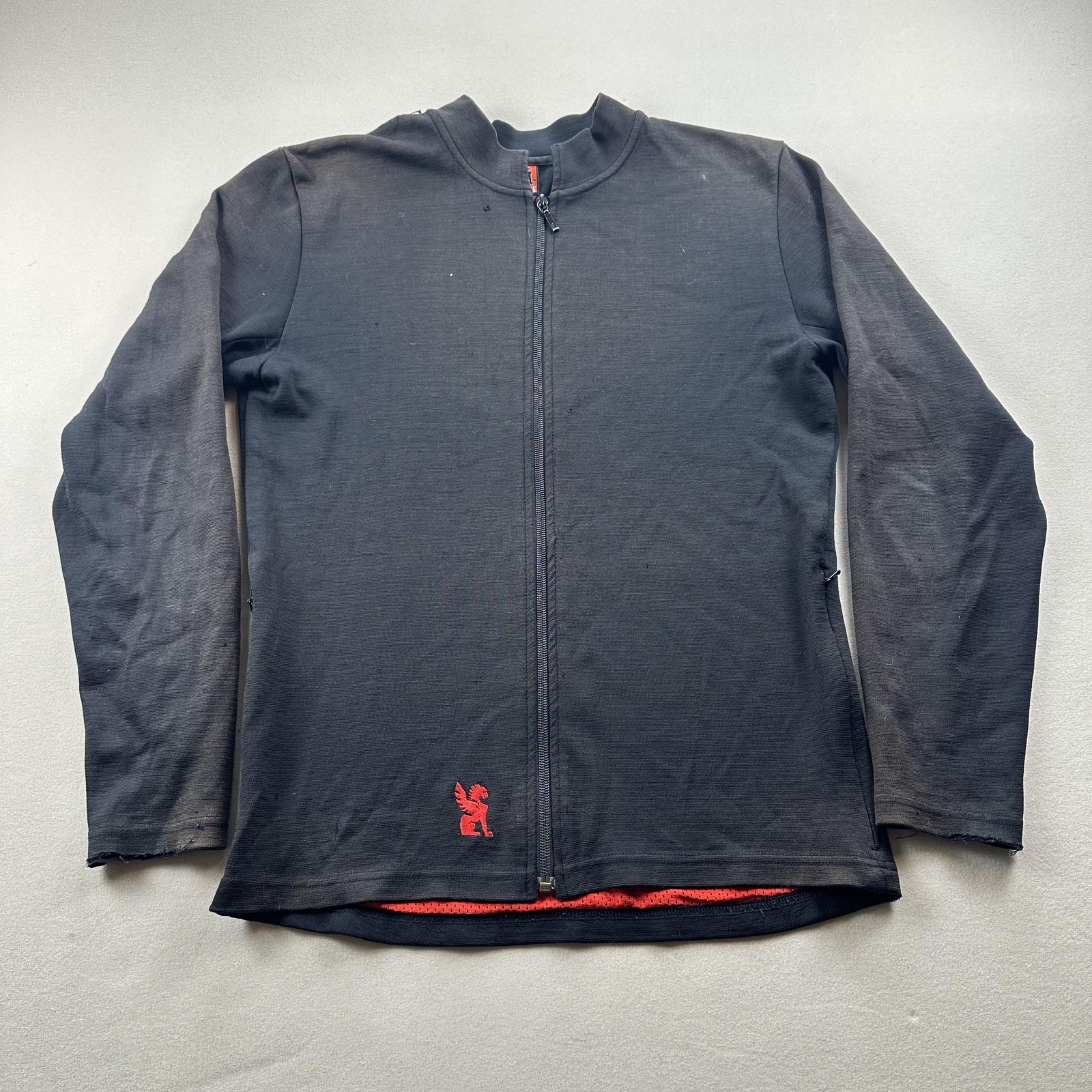 Chrome Industries Jacket Mens Medium Black Bomber Cycling Commuter Tech Full Zip