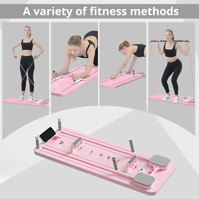 DDl Pilates Board, Multifunctional Abdominal Board, Ab Core Trainer, PINK
