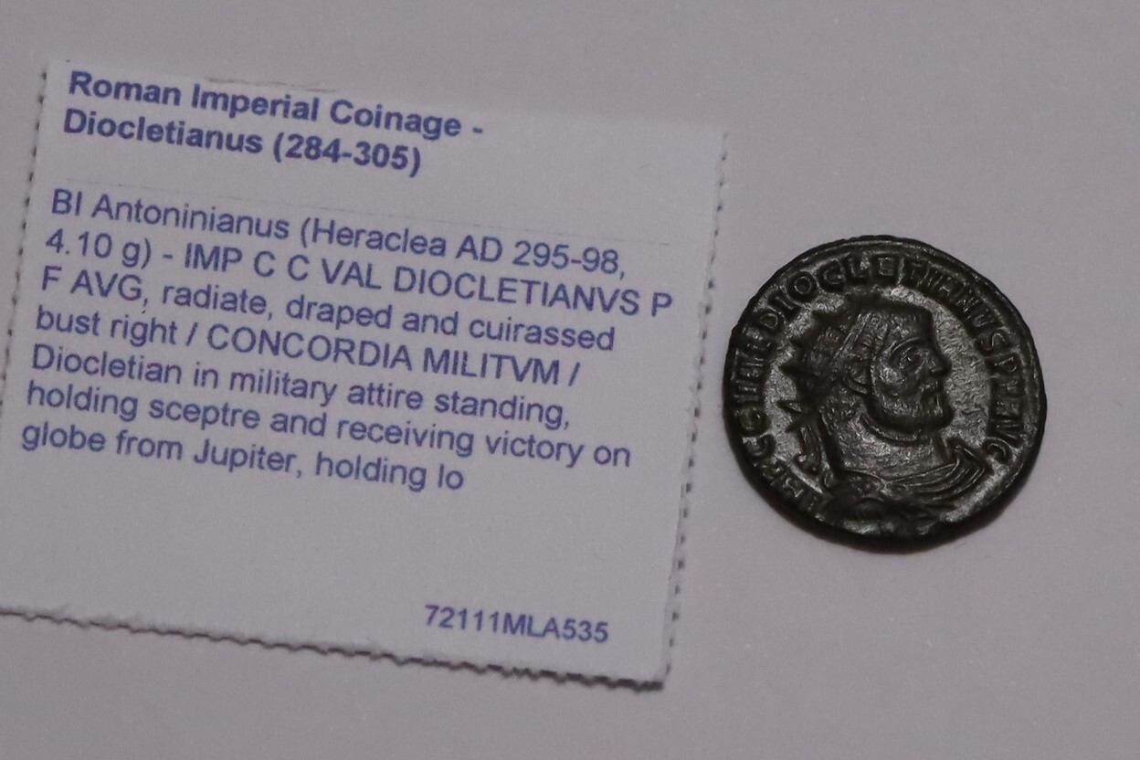 Diocletian Antoninianus - 295-298 AD CONCORDIA MILITUM - Heraclea Mint BETTER ON