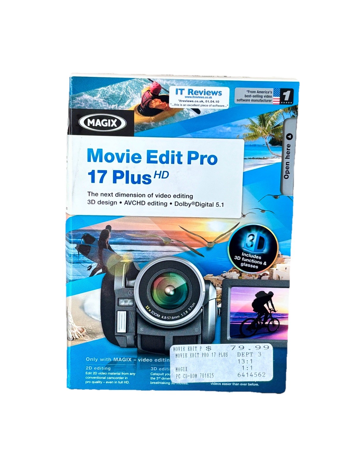 MAGIX Movie Edit Pro 17 Plus HD PC Video Editing Software New Open Box 2013 EDT.