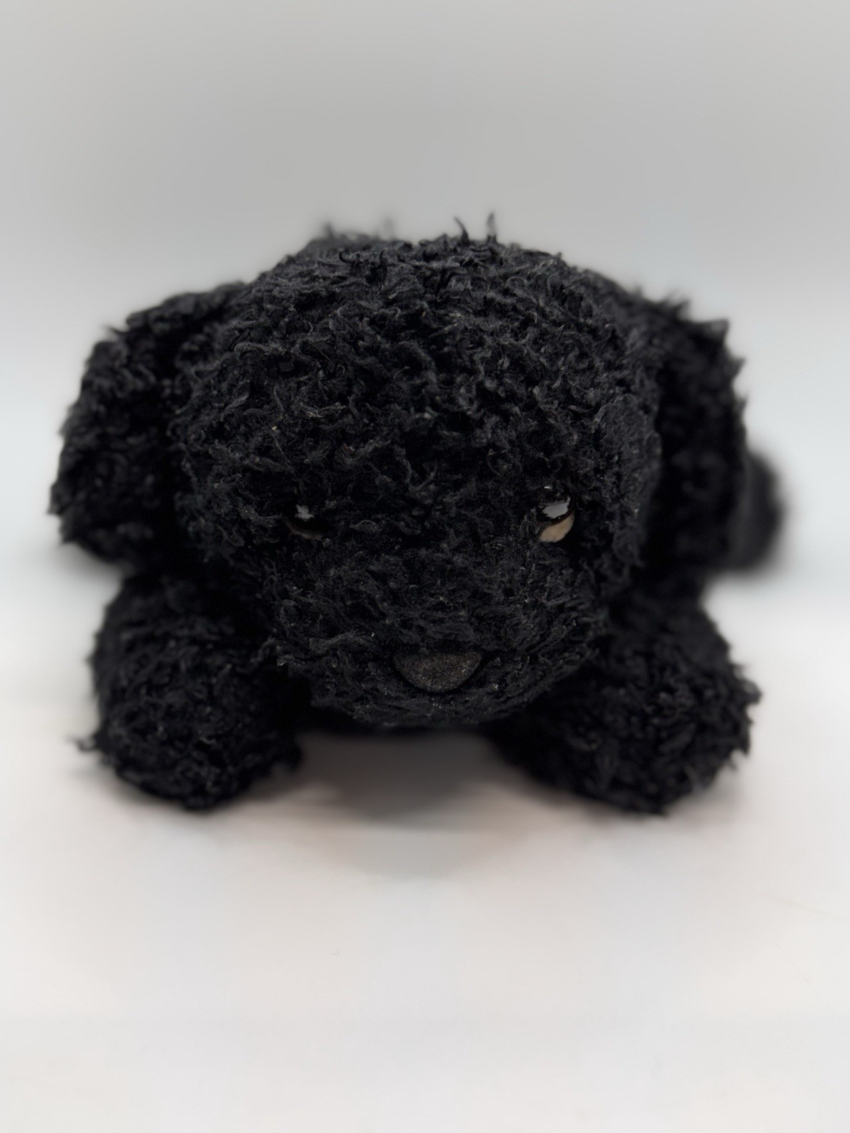 VTG Russ Berrie Dog Plush Scruffy Black Curly Fur Stuffed Animal VTG Russ Berrie Dog Plush Scruffy Black Curly Fur Stuffed Animal