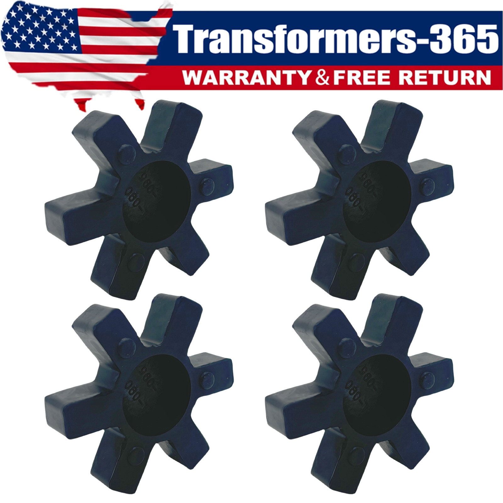 4Pcs L090 L095 Rubber Spider Inserts for L-090 L-095 Jaw Coupling 4Pcs L090 L095 Rubber Spider Inserts for L-090 L-095 Jaw Coupling