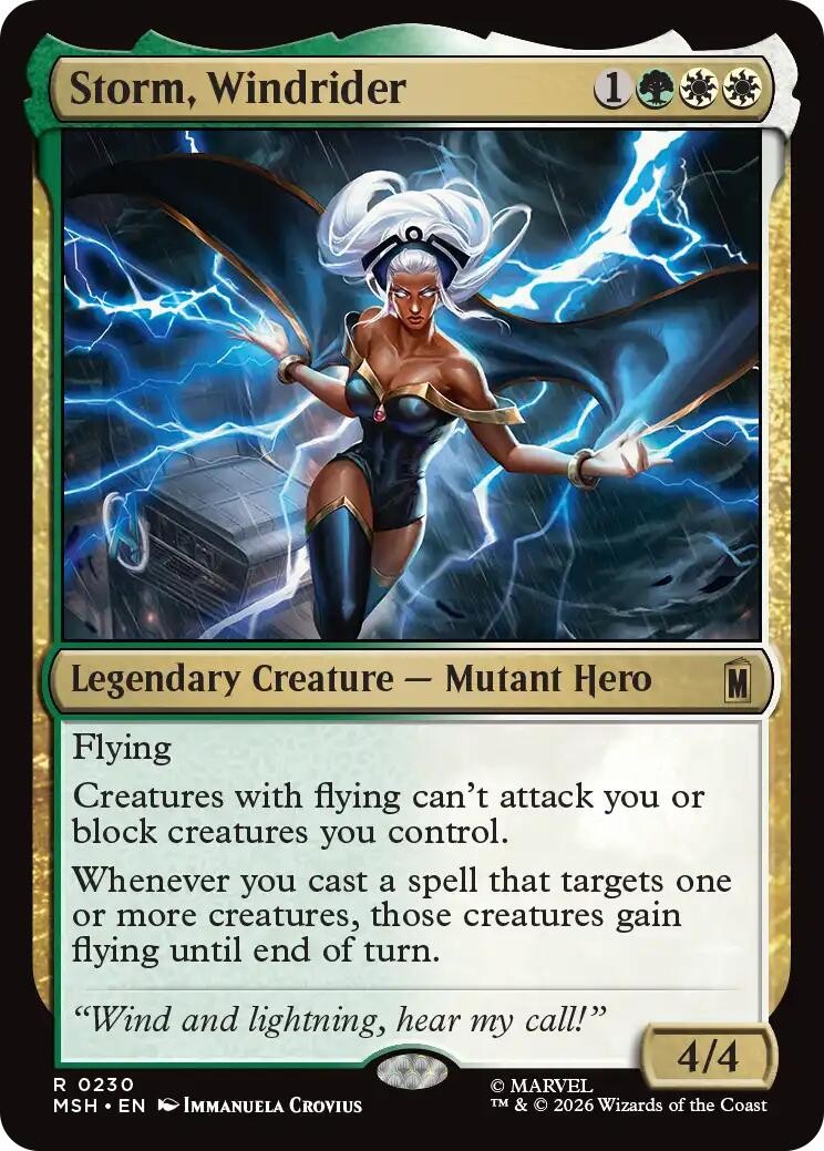 Storm, Windrider Marvel Super Heroes NM MTG