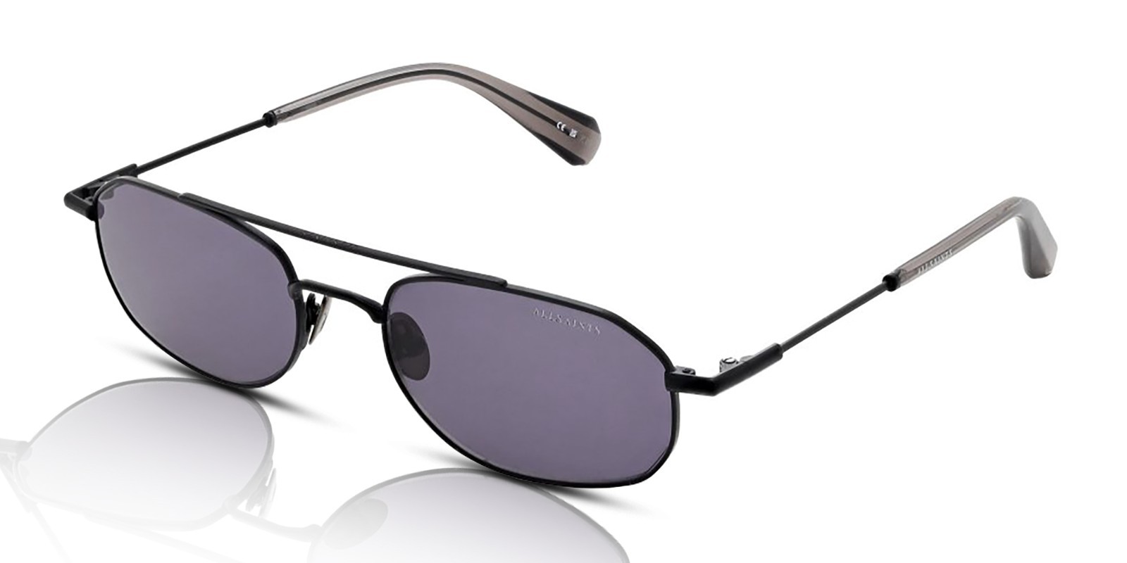 AllSaints Sunglasses Women\'s Indigo ALS7004 002 Matte Black Metal/Grey