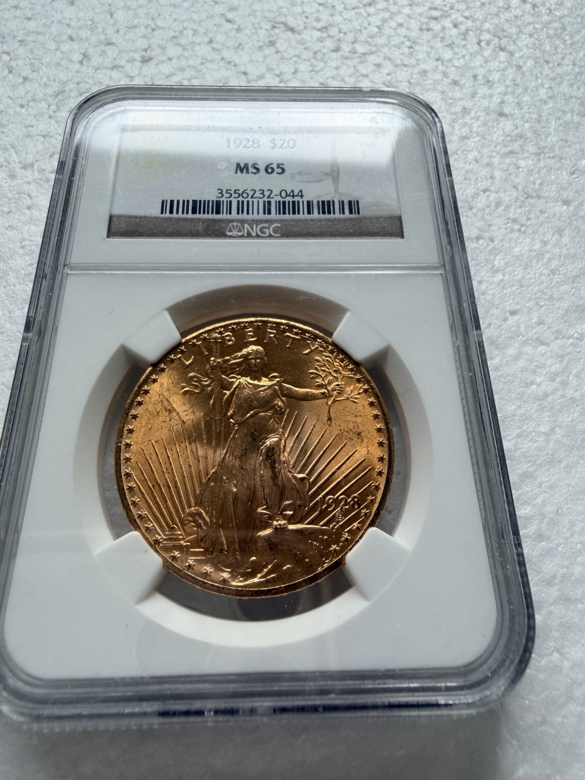 MS 65 NGC 1928 $20 Saint-Gaudens Gold Double Eagle Coin