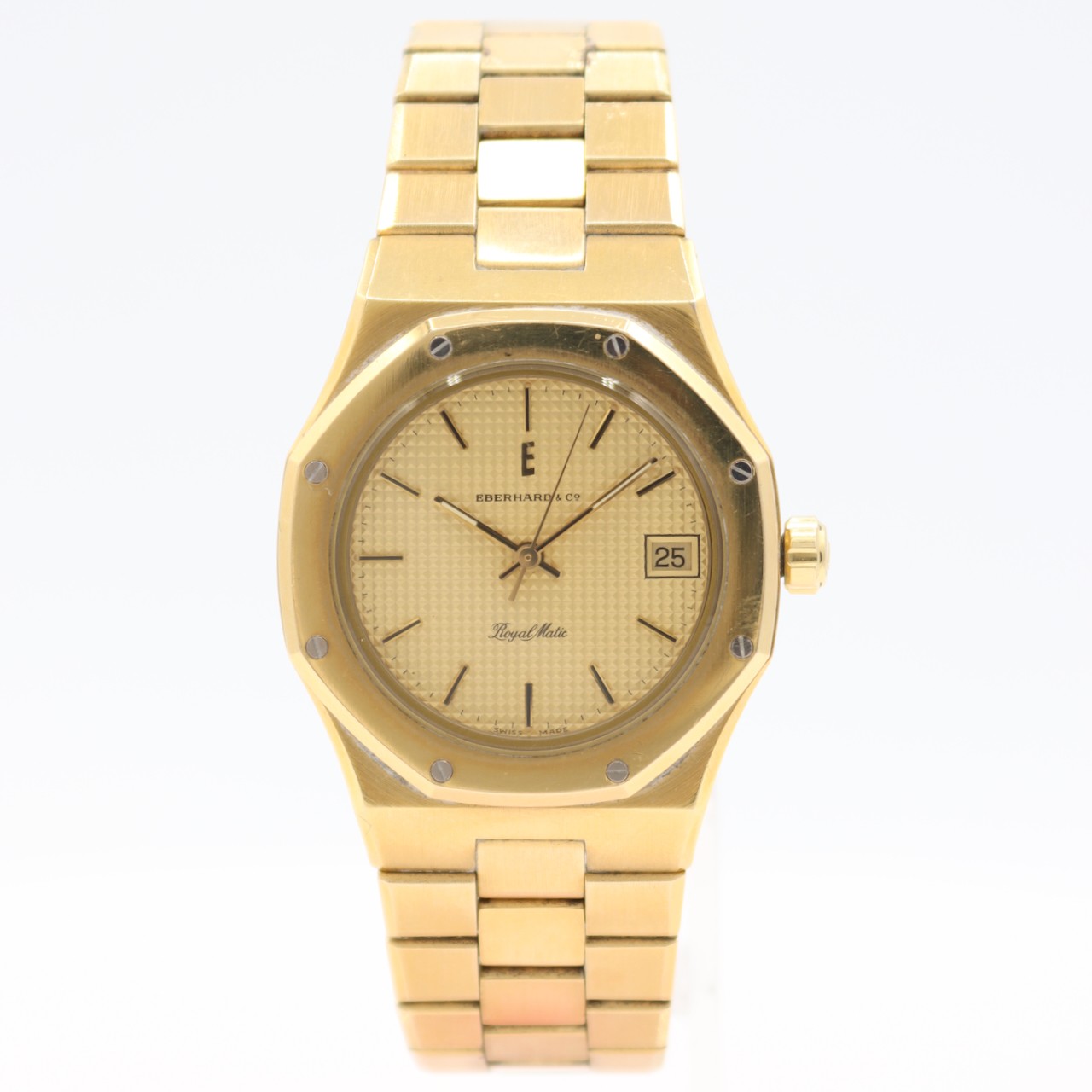 Vintage Eberhard & Co. Royal Matic Automatic Wristwatch ETA 2671 Gold Tone 17175