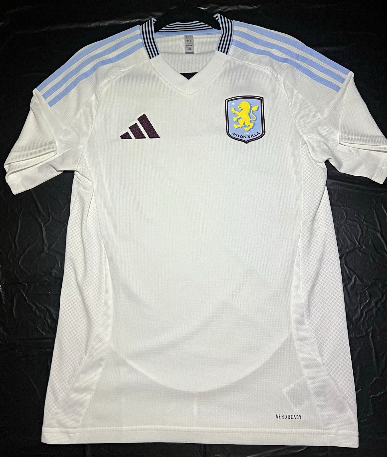 adidas Aston Villa 24/25 Away Jersey White/Blue Size S JD1226 adidas Aston Villa 24/25 Away Jersey White/Blue Size S JD1226