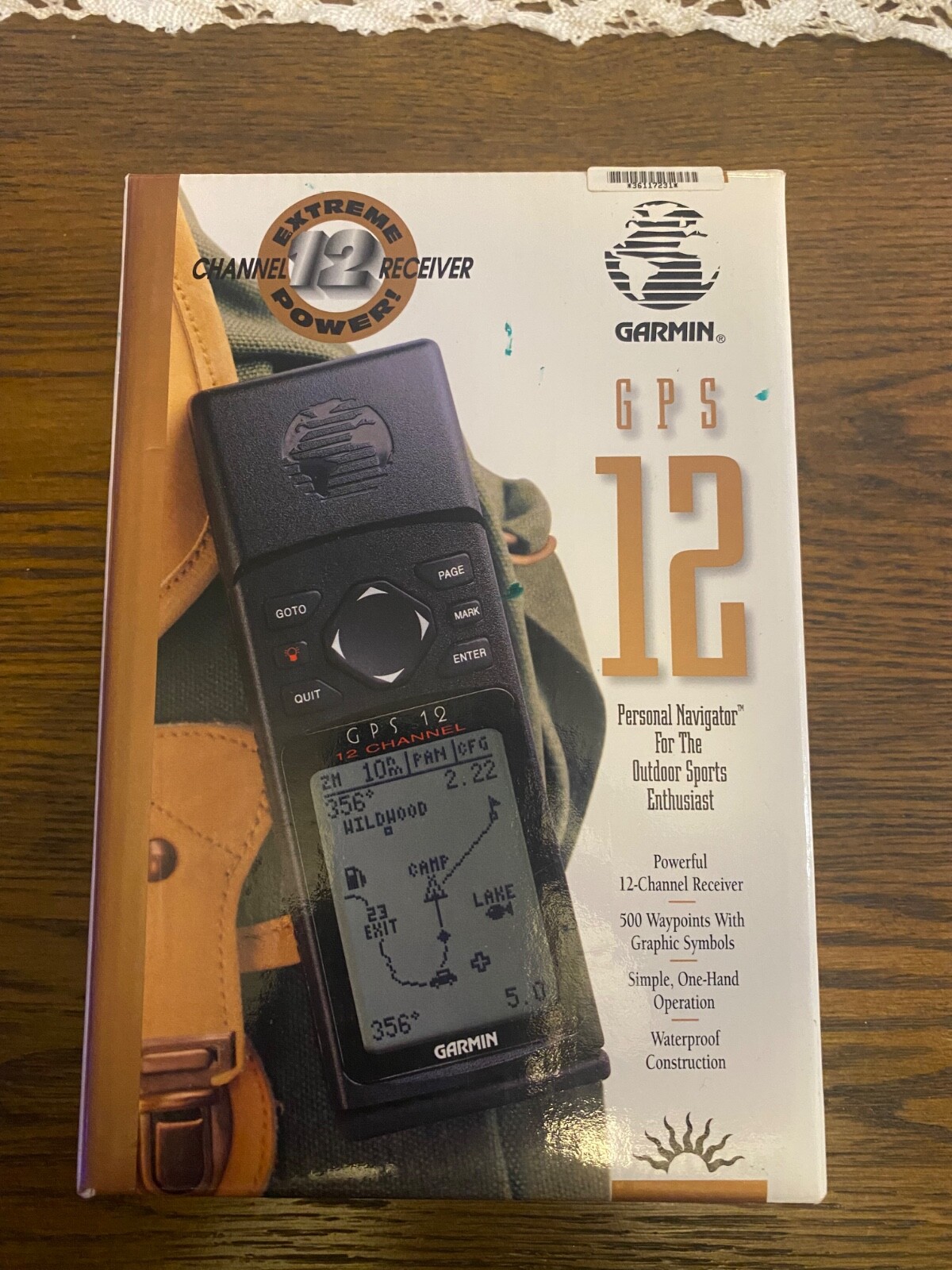NOB Garmin GPS 12 Channel Bundle Manual Case 