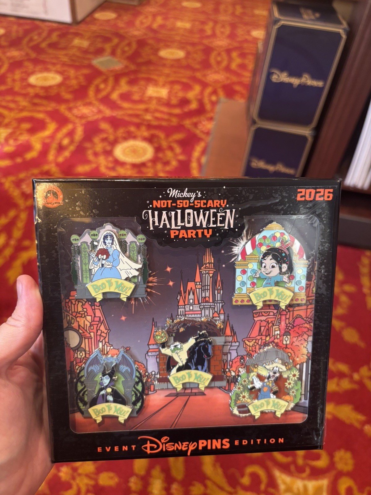 Disney Parks 2026 Mickey’s Not So Scary Halloween Party Box Set 5x Pins New