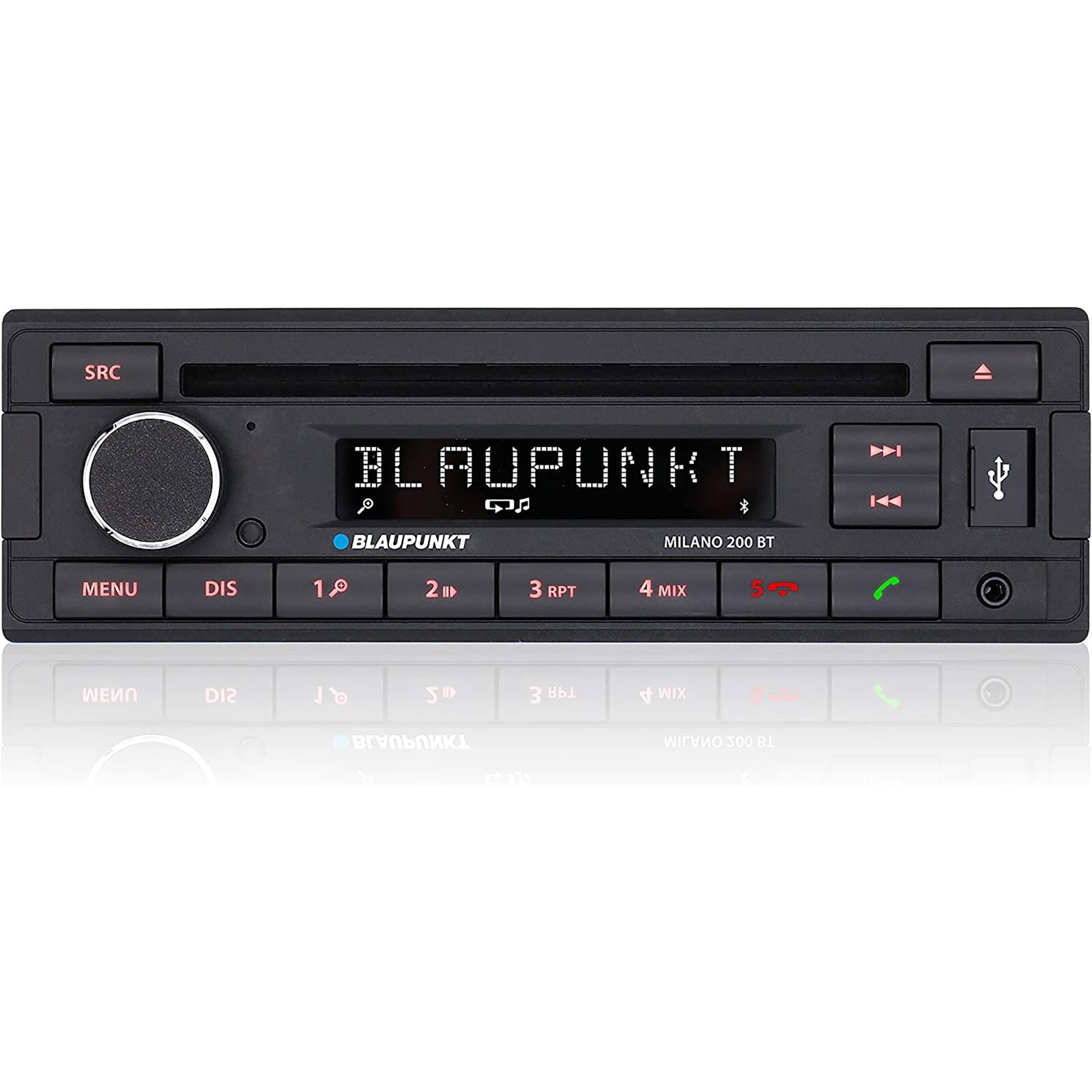 Blaupunkt Milano 200 BT in car radio stereo CD player Bluetooth AUX iPhone retro