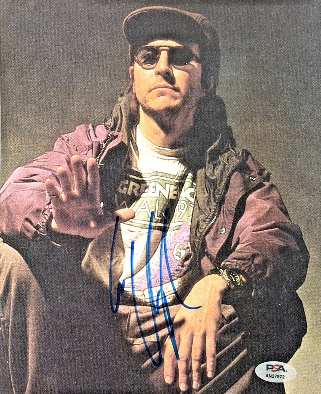 Les Claypool Signed Autographed 8x10 Photo – Vintage Primus – PSA Authentic