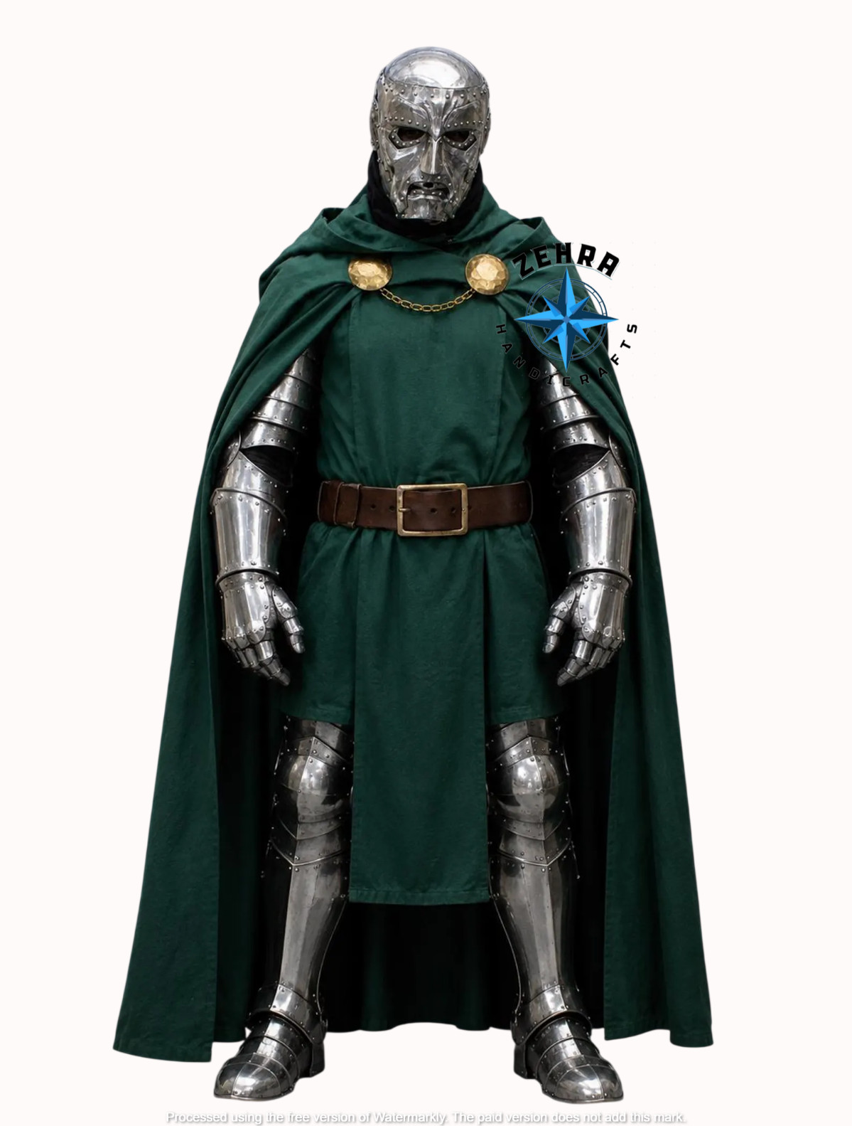 ZEHRA Dr. Doom Inspired Medieval Cosplay Armor Wearable Supervillain Costume