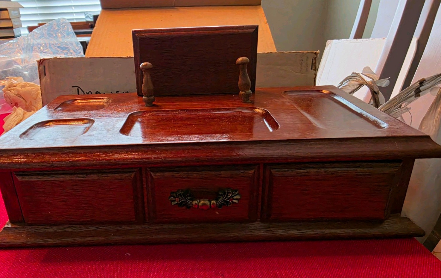 Vintage MCM Men’s Wood Dresser Valet Jewelry Box Organizer Drawer Made in Japan Vintage MCM Men’s Wood Dresser Valet Jewelry Box Organizer Drawer Made in Japan
