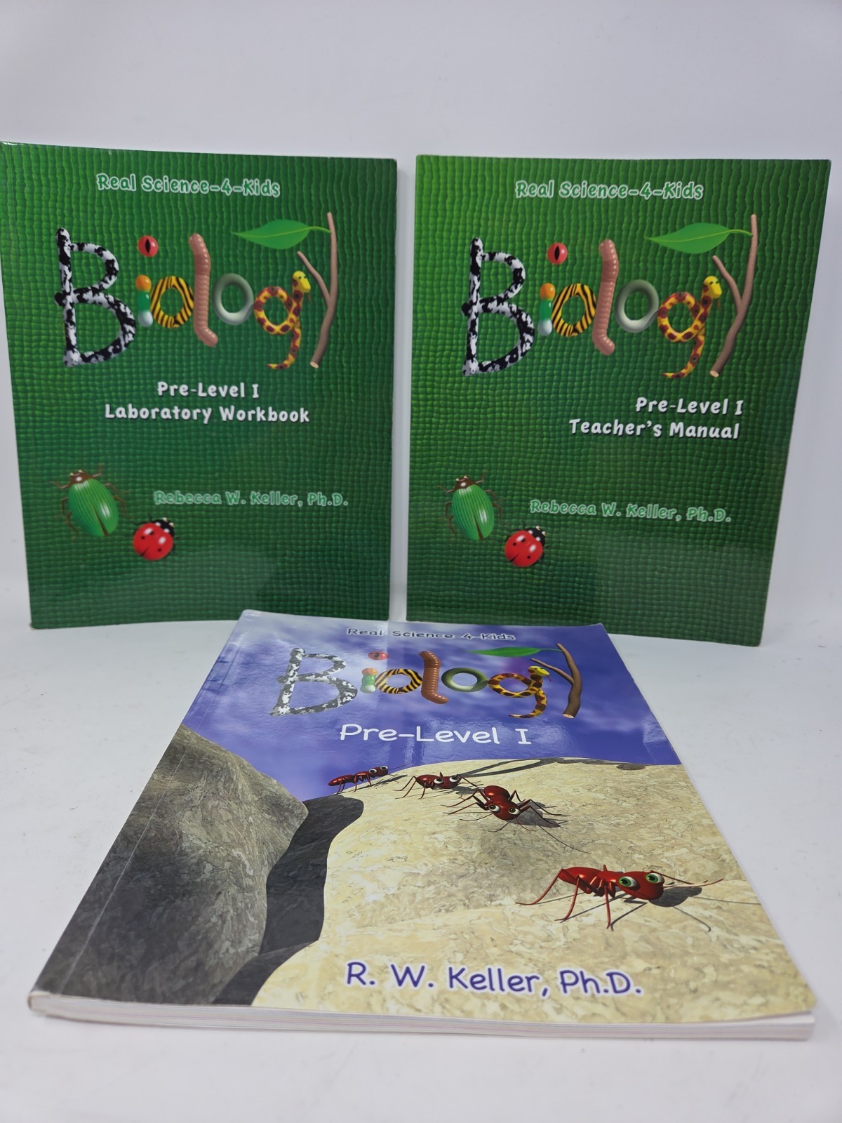 REAL SCIENCE 4 KIDS Level 1 BIOLOGY Keller Set Student Text Teacher Lab Workbook