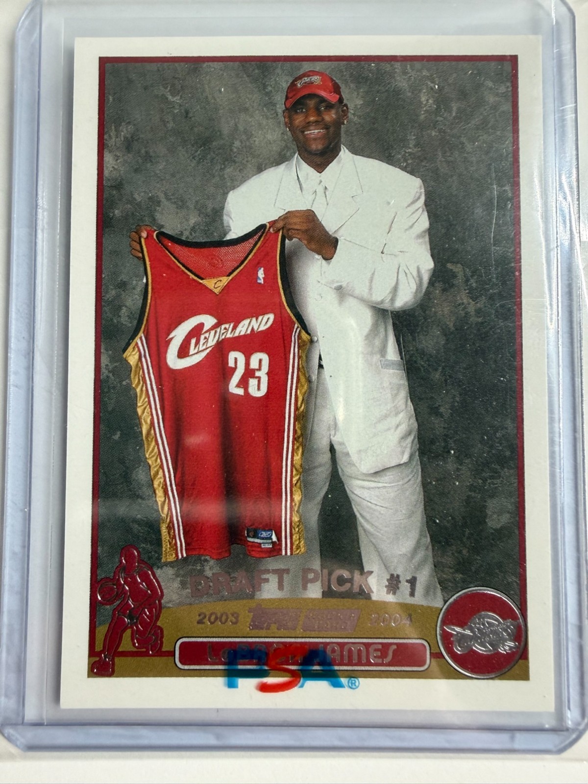 2003-04 Topps LeBron James Draft Pick #1 Rookie RC #221 Cavaliers 2003-04 Topps LeBron James Draft Pick #1 Rookie RC #221 Cavaliers