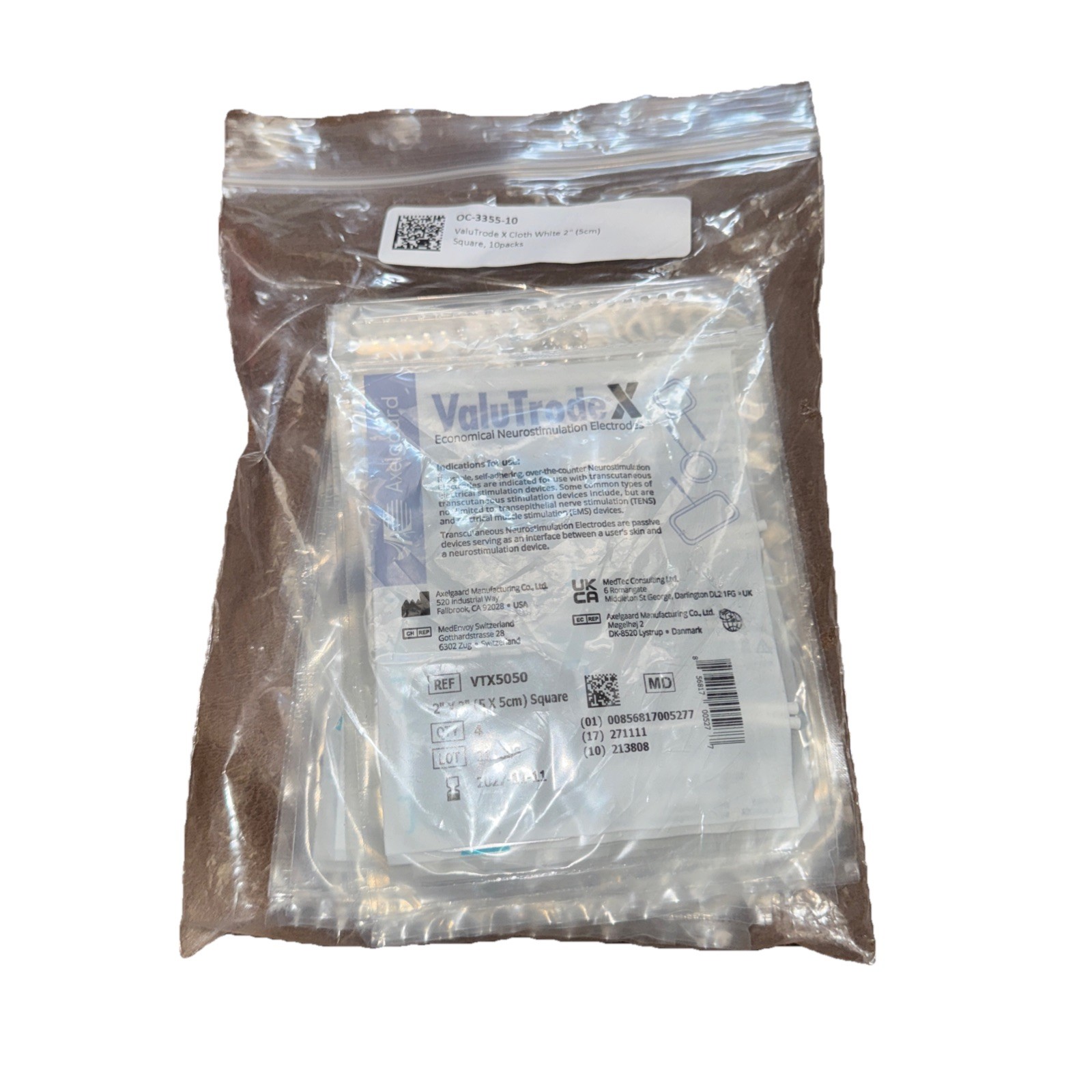 Axelgaard ValuTrode X Electrodes VTX5050, 10 Packs of 4 (40 Total)
