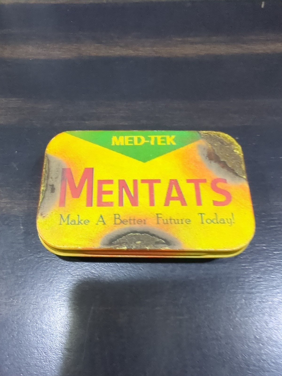 Fallout 4 Med Tek Mentats Tin. Bethesda Loot Crate Exclusive Fallout 4 Med Tek Mentats Tin. Bethesda Loot Crate Exclusive