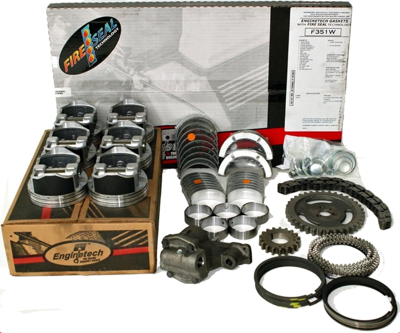 Engine Rebuild Overhaul Kit for 1999-2004 Jeep Wrangler 242 4.0L 4.0 L6