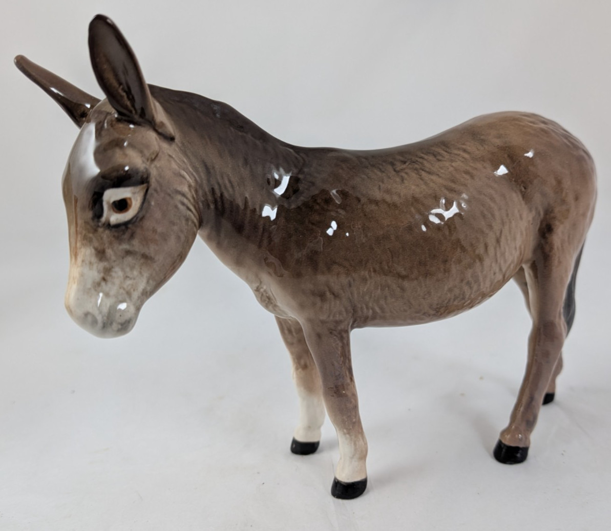Vintage Beswick Donkey Figurine Light brown