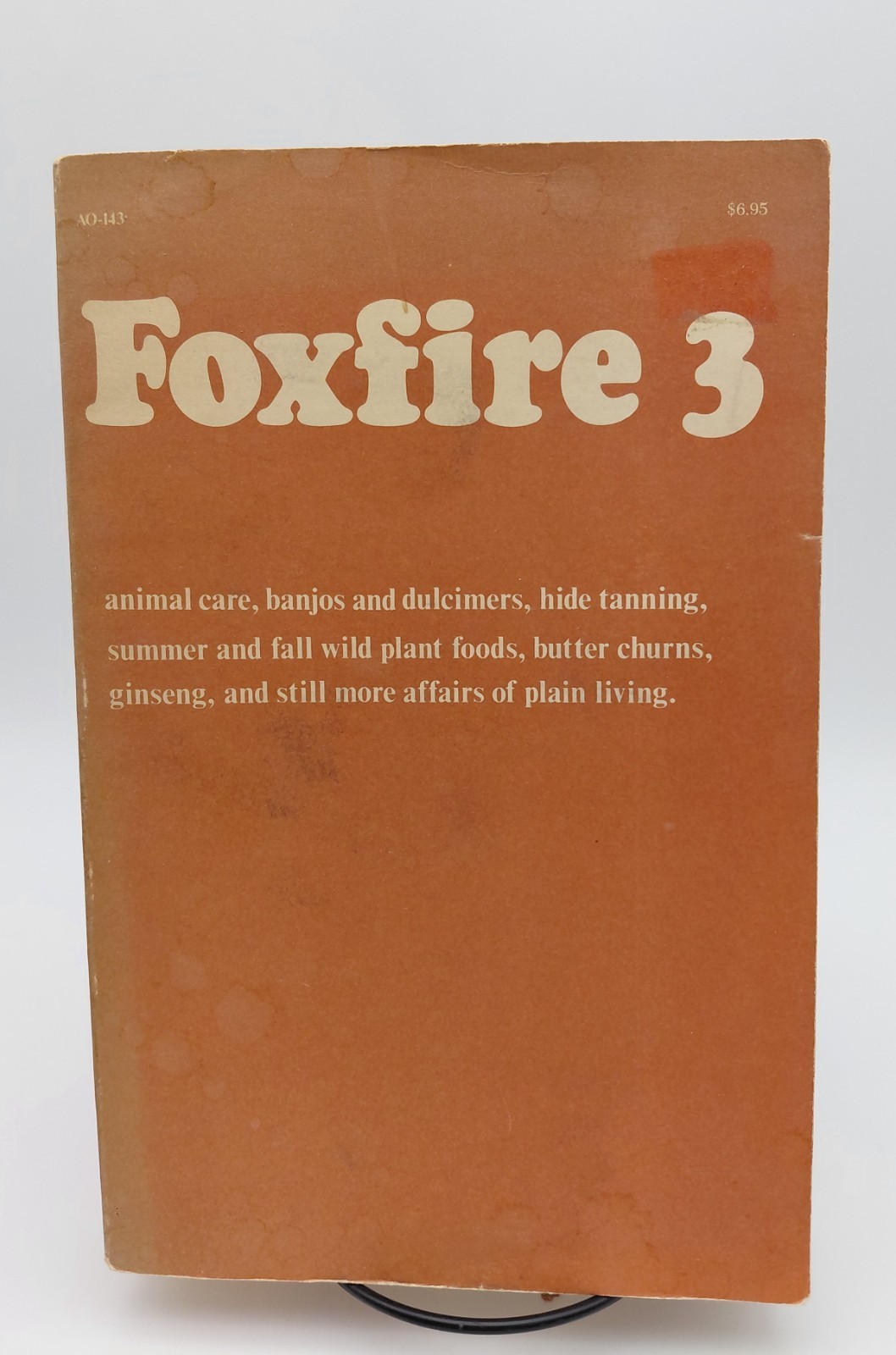 Vintage 1975 FOXFIRE 3: Animal care, banjos & dulcimers, hide tanning, Paperback