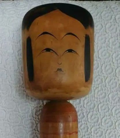 Sato Fumio Togatta Kokeshi Doll 45cm Traditional Hand Painted Collectible 15+