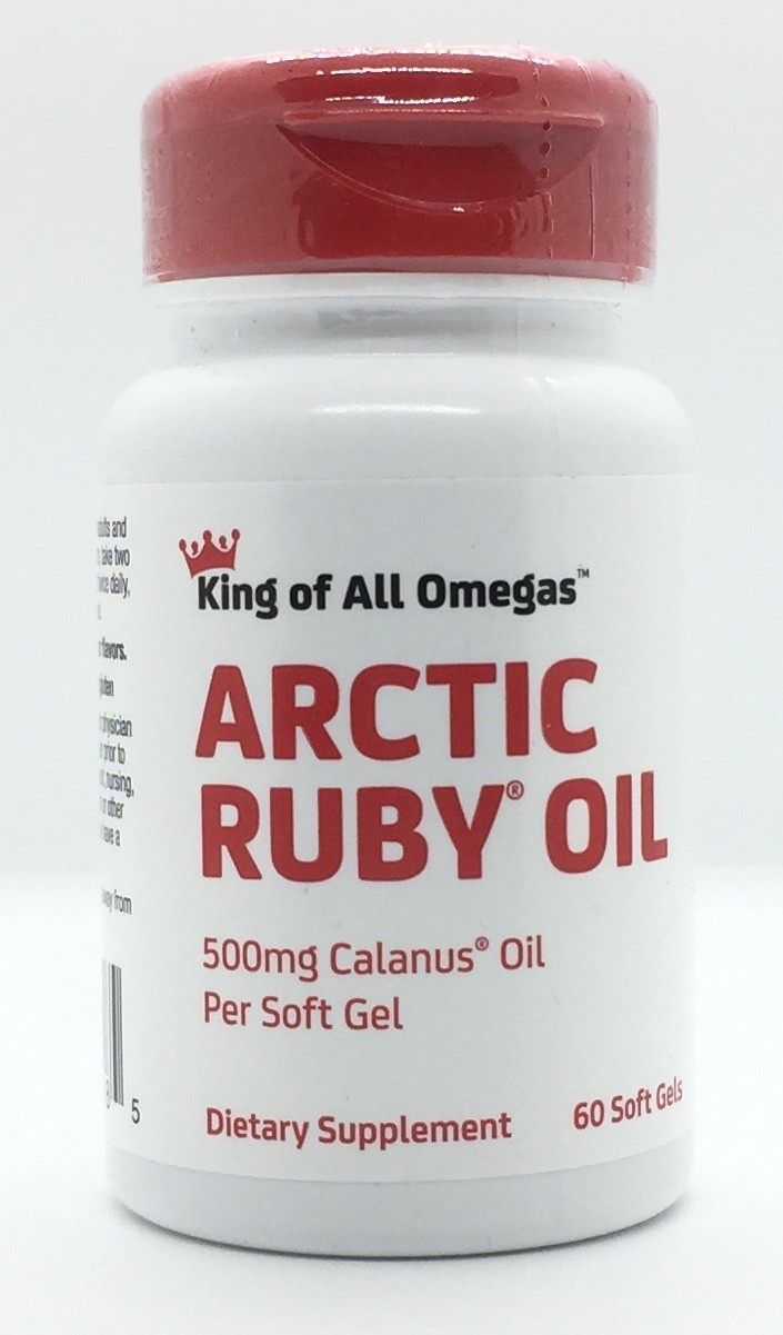 Arctic Ruby Oil 60 Soft Gels 500mg Calanus Oil 1000mg per serving NEW