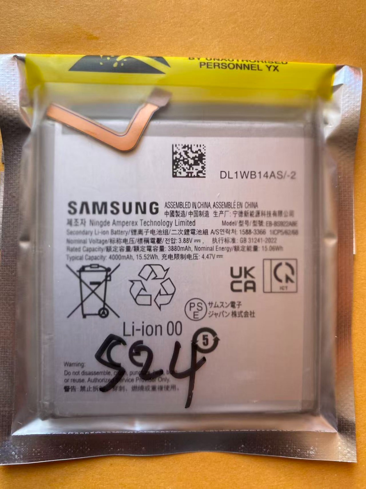 Original Battery for Samsung Galaxy S24