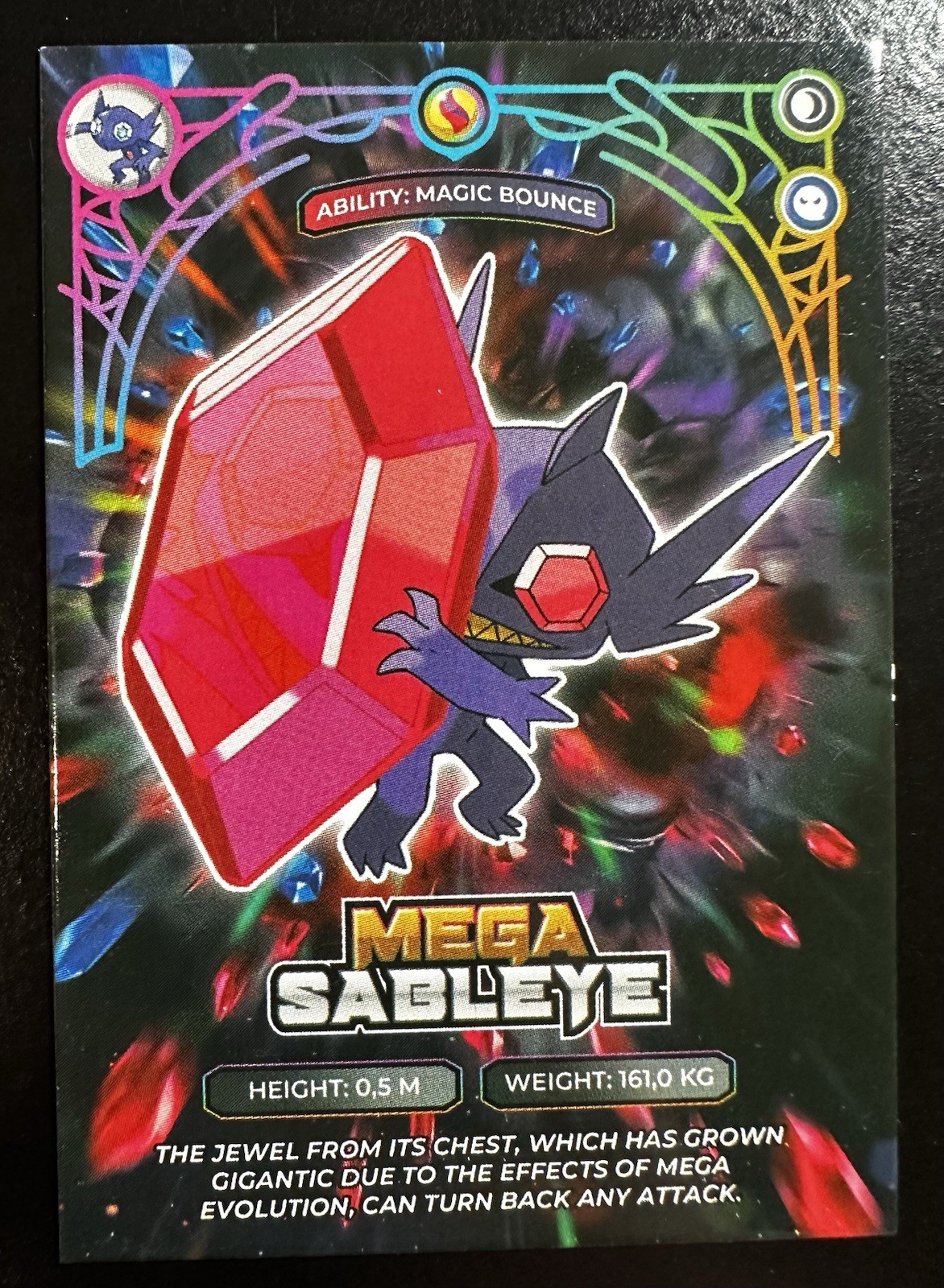 MEGA SABLEYE - POKEMON MEGA EVOLUTIONS PRISMA CCG MEGA SABLEYE - POKEMON MEGA EVOLUTIONS PRISMA CCG