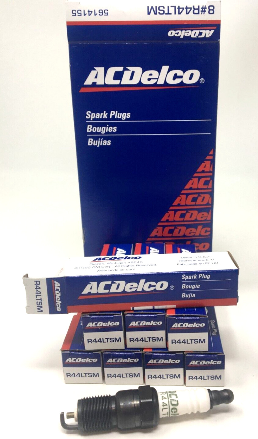 NEW GENUINE GM ACDelco Spark Plugs R44LTSM Set Of 8 NEW GENUINE GM ACDelco Spark Plugs R44LTSM Set Of 8