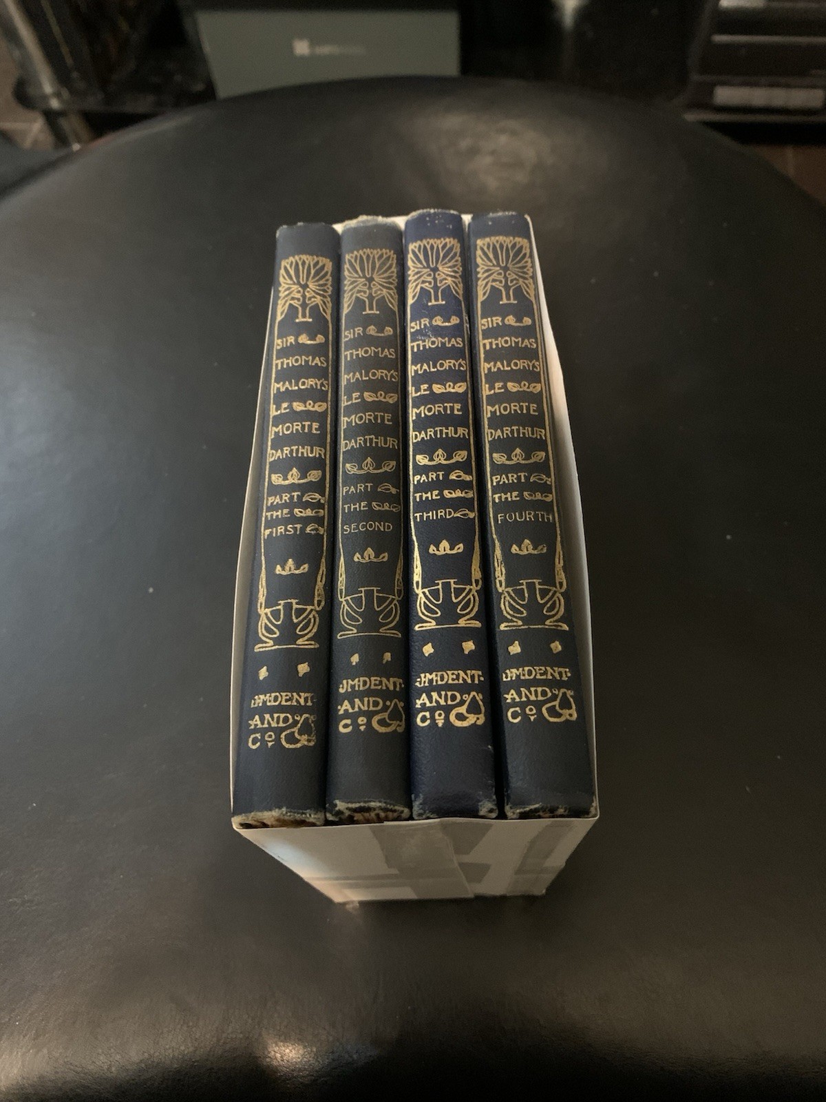 Malory Le Morte Darthur in 4 Volumes 1898—1906 Rare in this Excellent Condition Malory Le Morte Darthur in 4 Volumes 1898—1906 Rare in this Excellent Condition