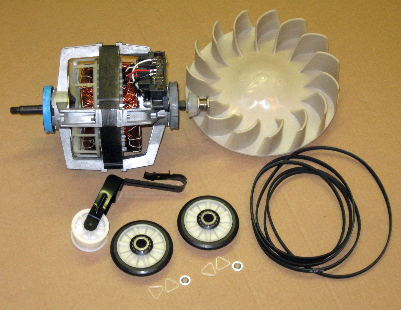 COMBO5 Dryer Motor 279827 Blower 694089 Belt Idler Rollers 4392065 for Whirlpool
