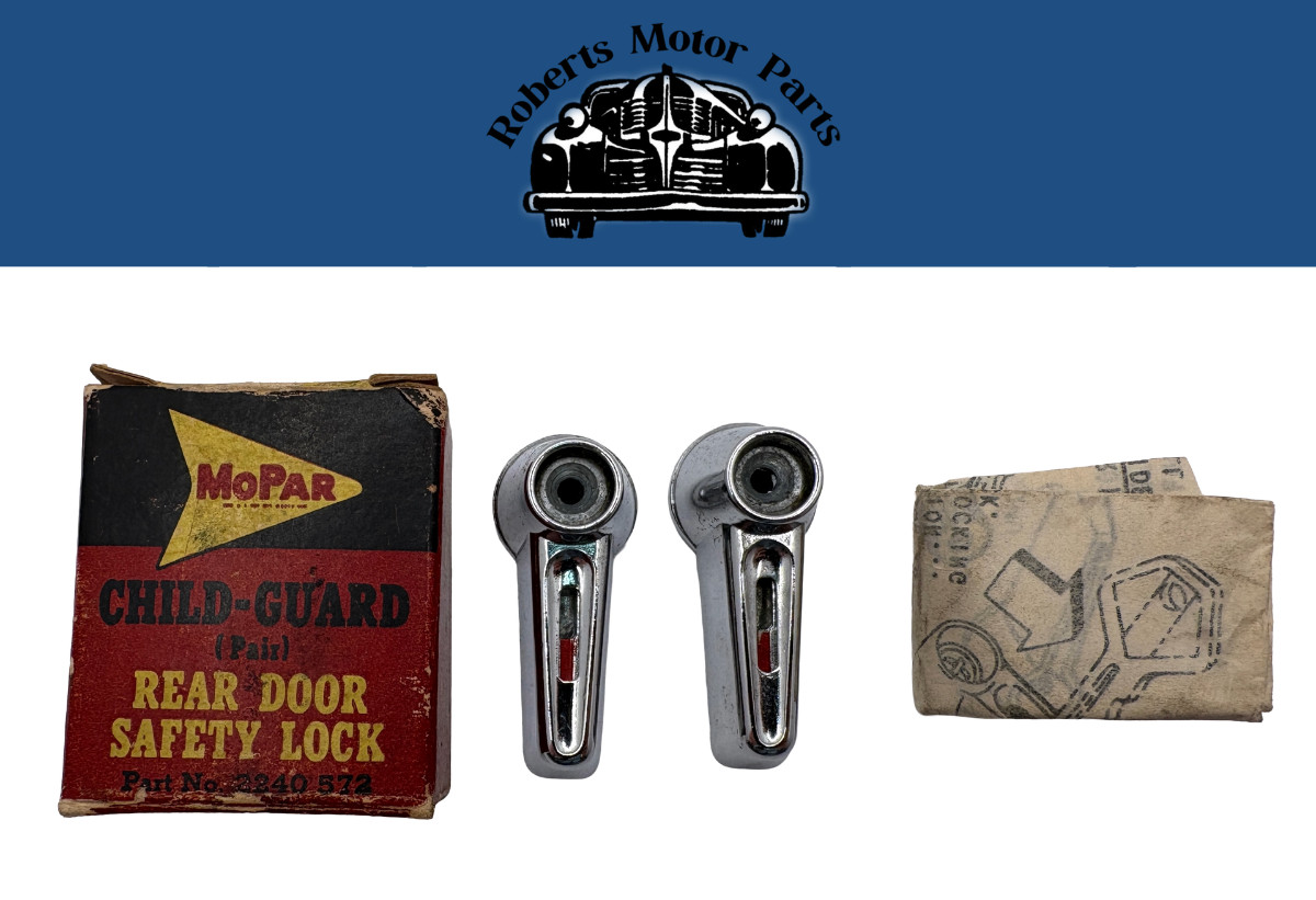 New Old Stock Rear Side Door Safety Lock Pair Package For 1962-63 Mopar #2240572