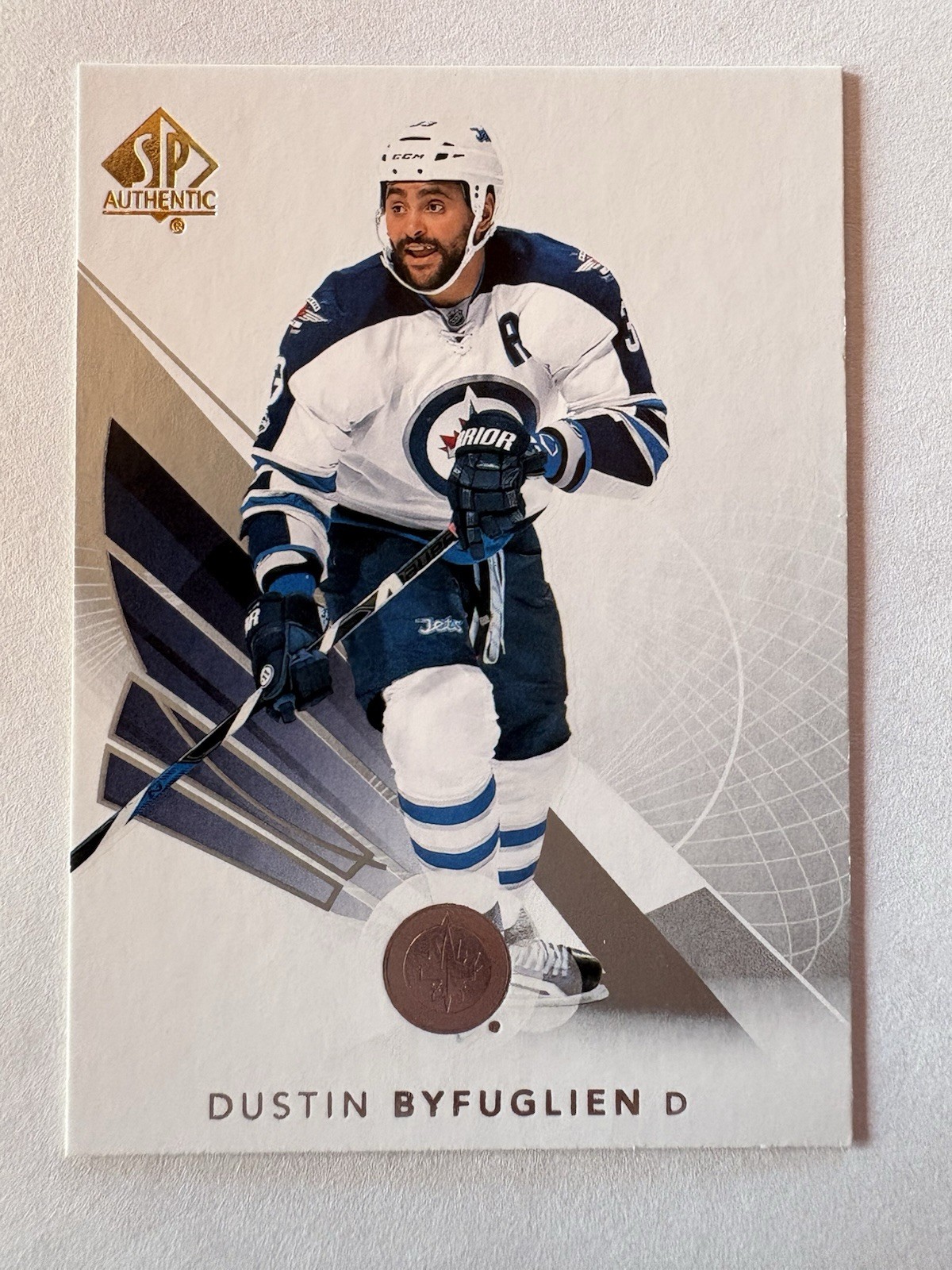 2017-18 Upper Deck SP Authentic #69 Dustin Byfuglien NM 2017-18 Upper Deck SP Authentic #69 Dustin Byfuglien NM