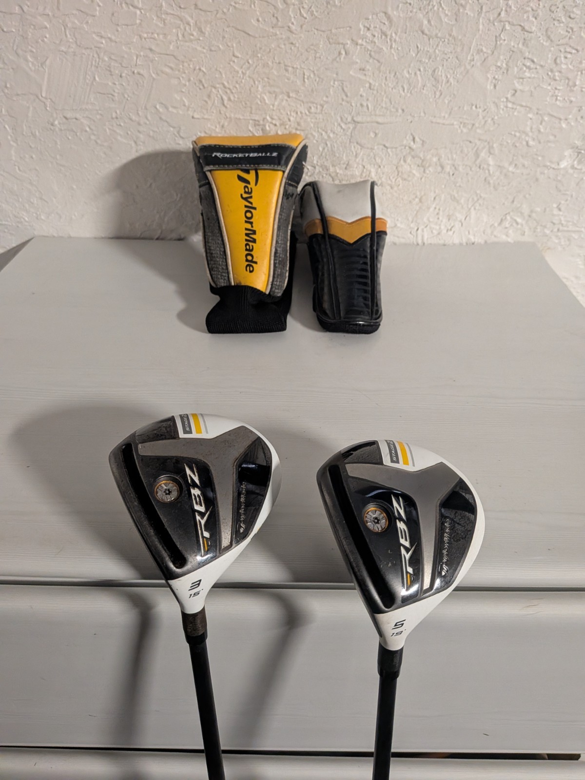 TaylorMade RBZ Stage 2 Fairway Wood Set 3 & 5 (15*, 19*) Regular Flex RH w/HC TaylorMade RBZ Stage 2 Fairway Wood Set 3 & 5 (15*, 19*) Regular Flex RH w/HC