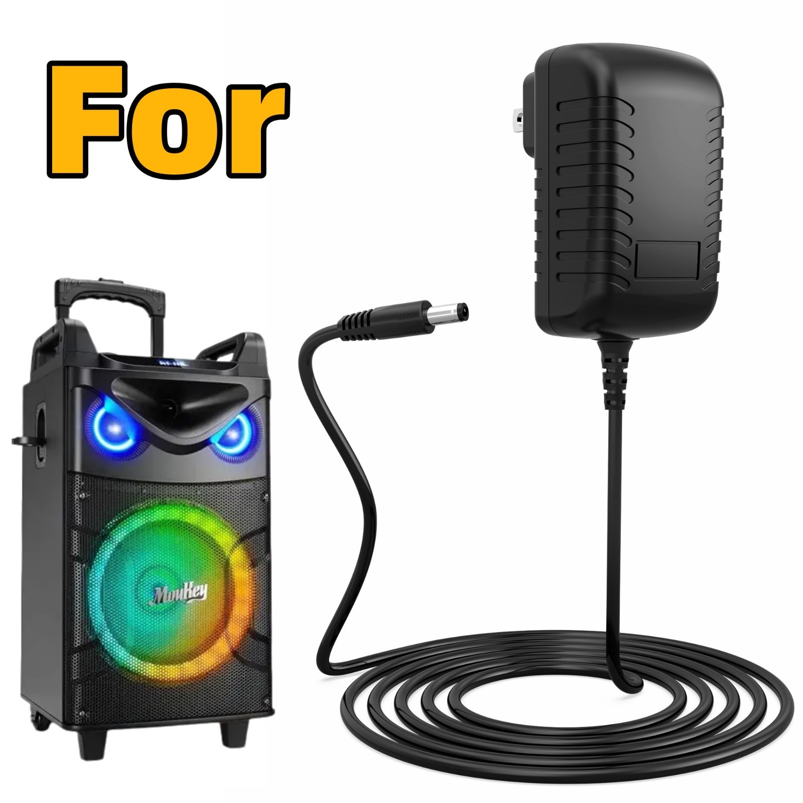 15V Charger for Moukey MTs12-1 MTs121 MTs2 Karaoke Machine Portable Speaker