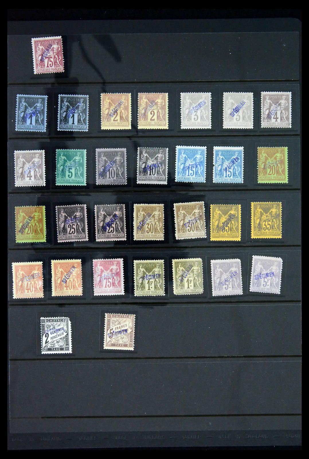 FRANCE 1876-1900 SPECIMEN Classics Huge Catalogue Value Stamp Collection