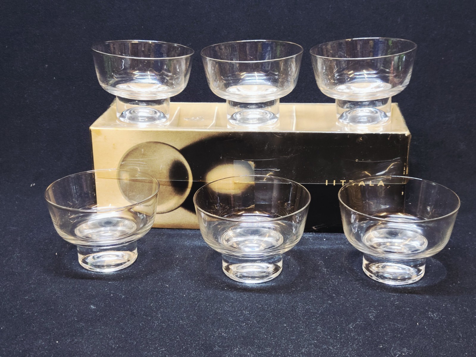 6 Vintage ITTALA Finland Cups Model 2110 Future Design Tapio Wirkkala 