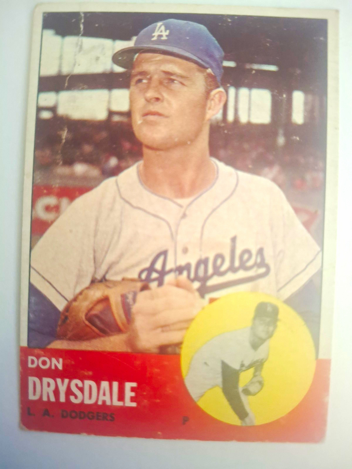 Topps 1963 Topps Don Drysdale #360 Los Angeles Dodgers Baseball B001 