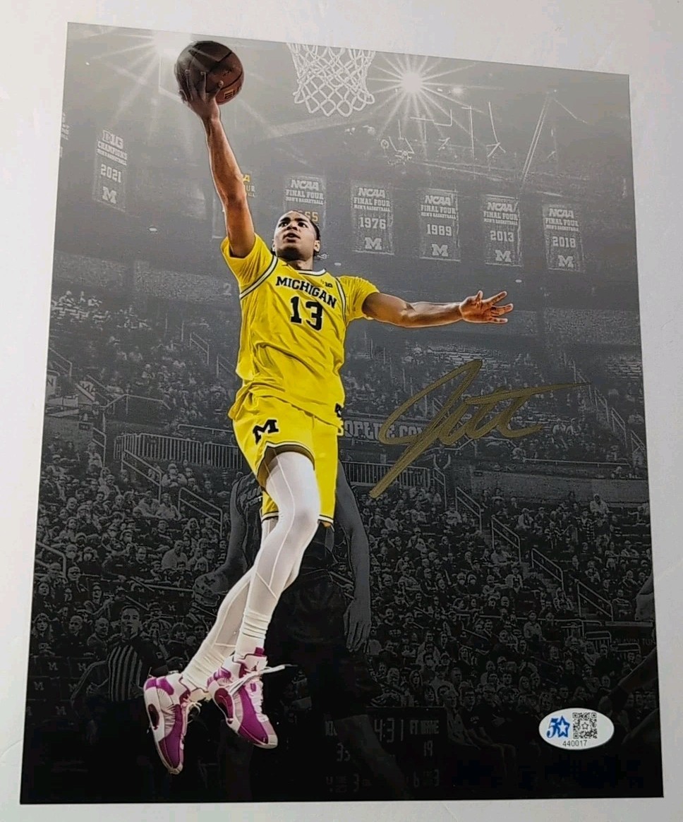 Jett Howard Gold Ink Auto Autograph 8x10 Photo Signed Magic Michigan 