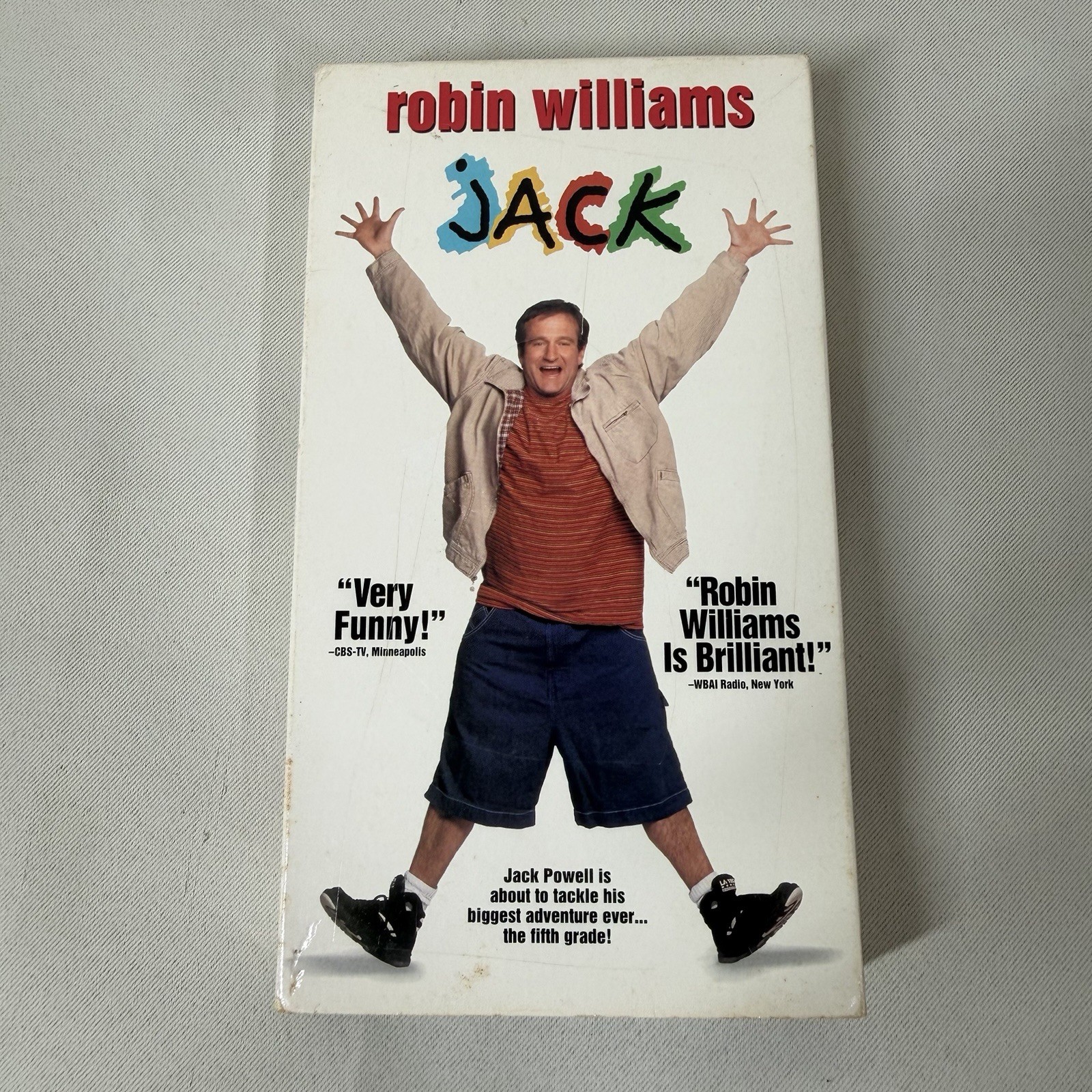Jack VHS 1997 Robin Williams Comedy Bill Cosby Fran Drescher 10-Year Old Boy