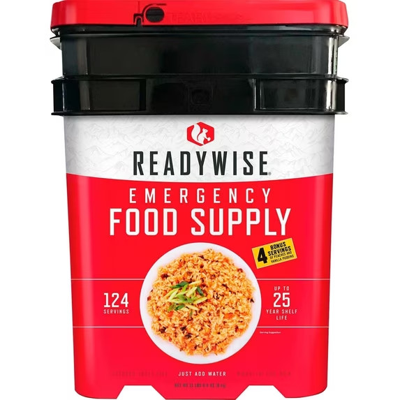 ReadyWise Emergency Food Supply 124 Servings + 4 Bonus Servings Long Term Kit